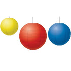 Teacher Created Resources Red - Yellow and Blue Paper Lanterns - 9 Pack-Paper Lanterns for Classroom Decoration