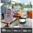 Coors Light Portable 8 Can Mini Fridge-Keeps items cool to 32 degreeF (18 degreeC) below room temperature