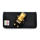 Turtleback Nylon Holster Case with Horizontal Belt Clip for iPhone 12 Pro Max, Samsung Galaxy S20 Ultra-The pouch can be securely attached to your belt with its durable Metal heavy duty rotating metal Belt Clip