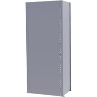 Metalware Boltless Shelving Unit, Back Panels, 36" x 88", Light Grey-For closed style shelving