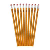 Baseline Wood-cased Pencils - 0.7mm - HB / #2 - 10 Pack-High quality economy grade wood pencils with eraser tips