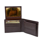Ashlin Leather Brayson Men's Wallet, Dark Brown-Finished Dimensions (in): 4.33" x 3.54" x 0.87"
