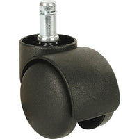 Twin Wheel Casters (300/400 Series), Swivel Radius", 2, Swivel Twin Wheel Casters, Overall Height", 2 5/8, 24 Pack-Wheel Dia" - 2
