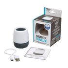 HoMedics Soundspa On-The-Go Sound Machine-12 hours of rechargeable use and is equipped with a charging cable