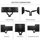 North Bayou 17"-27" Gas-Strut Desktop Dual Monitor Arm - F160-Motion Type: Full Motion