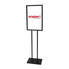Futech BH-22F Floor Sign Holder, 54" x 14" x 10", Matte Black-Frame size: 14"W x 22"H 