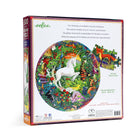 EeBoo Unicorn Garden 500 Piece Round Puzzle - Magical Circular Jigsaw With Colorful Illustration