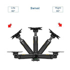 North Bayou 17"-27" Gas-Strut Monitor Wall Mount - F120-B, Black-Material: Aluminum Alloy
