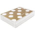 JAM Paper Thank You Cards Set, Gold Polka Dot,10 Pack (D41109TYGLMB)-Comes with 10 thank you cards and 10 white envelopes!