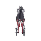 Drive Medical Fly Lite Ultra Lightweight Transport Wheelchair, Burgundy-Comes with seat belt for added safety