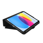 Speck Balance Folio Case for iPad (A16/10th Generation) - Black/White-Compatible with Apple Pencil (1st Generation)