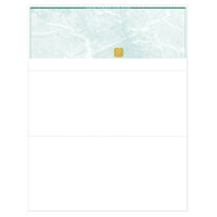 Deluxe Top Laser Cheque Green with Gold Hologram, English, 8.5" x 11", 500 Pack-Laser cheque with hologram