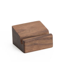 Decent Living Wooden Smart Phone Stand - Walnut-Holds all brands of smartphone