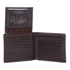 Club Rochelier Men's Slim Wallet - Brown-Flip up passcase with 2 ID windows