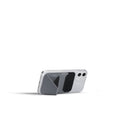 MOFT Snap-On Magnetic MagSafe Compatible Phone Wallet Stand for iPhone - Grey-Premium vegan grey leather