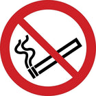 Accuform Signs No Smoking Iso Prohibition Safety Labels, 4" x 4", Vinyl, Pictogram - 5 Pack-Display Type Adhesive