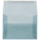 JAM Paper A6 Invitation Envelopes, 4.75 x 6.5, Ocean Blue Translucent Vellum, 50 Pack (PACV652I)-Blank interior for personalized message