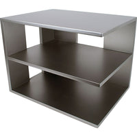Victor Wood Corner Shelf Desk Organizer, Classic Silver (S1120)-Dimensions: 9-3/4"H x 13-1/4"W x 9-3/4"D