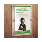 Azar Displays Acrylic Standoff Sign Holder, 30" x 40" (105540)-Made from acrylic (3/16" thick)