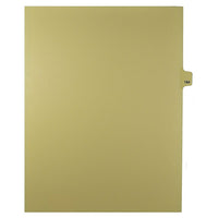 Mark Maker Legal Exhibit Index Tab Buff Single Tabs, 1/25th Cut, Letter Size, No Holes, Number 184, 25 Pack-Buff Single Tabs, 1/25th Cut
