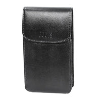 Roots 73 XXL Universal Vertical Leather Holster Case - Black-Black /Leather construction is durable and stylish
