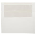 JAM Paper A9 Foil Lined Envelopes, 5.75 x 8.75, White with Ivory Lining, 250 Pack (532412546H)-White with ivory foil lined envelope