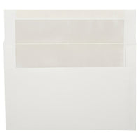 JAM Paper A9 Foil Lined Envelopes, 5.75 x 8.75, White with Ivory Lining, 250 Pack (532412546H)-White with ivory foil lined envelope