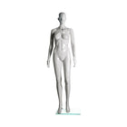 Eddie's Hang-Up Display Ltd. Glossy Abstract Female Mannequin, Two Straight Arms, White (150501)-Glossy abstract female mannequin (two straight arms)