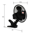 Koolatron 12V Oscillating Fan-Plugs into 12 V power outlet