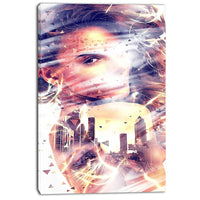 Designart Her City Street Art Canvas Artwork, (PT3607-24-40)-Print