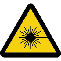 ISO Safety Labels, Warning, Lazer Hazard, SAX439-Material - Adhesive Vinyl
