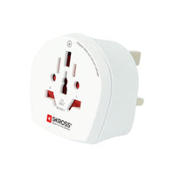 SKROSS World to USA Travel Adapter - White-Country Travel Adapter World to USA