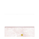 Deluxe Bottom Laser Cheque Burgundy with Gold Hologram, French, 8.5" x 11", 500 Pack-Laser cheque with hologram