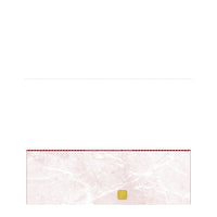 Deluxe Bottom Laser Cheque Burgundy with Gold Hologram, French, 8.5" x 11", 500 Pack-Laser cheque with hologram