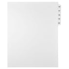 Mark Maker Legal Exhibit Index Tab Set of White Single Tabs, 1/15th Cut, Letter Size, No Holes, Number 196 - 200-White Single Tabs, 1/15th Cut