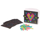 Lite Brite Miniature Light-Up Peg Board Game-Kids can follow the design templates or create their own light-up designs with the multi-colored pegs