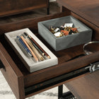 Sauder Briarbrook 2-Drawer Mobile Pedestal - Barrel Oak-Finished on all sides for versatile placement
