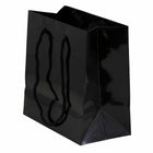 Jam Paper Gift Bags with Rope Handles - Small Square - 6 1/2" x 6 1/2" x 3 1/2" - Black Glossy - 3 Pack-Quantity: 3 Per Pack