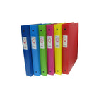 Filemode Designer Series Poly Binder, Assorted, 2" Ring, 6 Pack-Colour: Asstorted colours