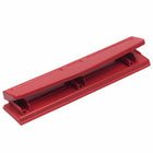 JAM Paper Metal 3 Hole Punch - Red - 10 Sheet Capacity-Quantity: Sold Individually