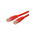 StarTech C6PATCH50RD 50' Cat 6 Molded Patch Cable, Red-Features RJ-45 Male connector on both sides to facilitate easy connectivity