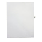Mark Maker Legal Exhibit Index Tab White Single Tabs, 1/26th Cut, Letter Size, No Holes, Letter K, 25 Pack-White Single Tabs, 1/26th Cut