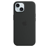 Apple iPhone 15 Plus Silicone Case with Magsafe - Black-For use with Apple iPhone 15 Plus