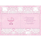 Rosedale 5-1/2" x 8" Baby Girl Greeting Cards And Envelopes, 12 Pack (15222)-Card shop quality greeting cards