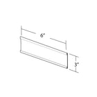 Azar Displays 3" x 6" Plastic Adhesive-Back C-Channel Nameplates, Clear, 10 Pack (199610)-Adhesive tape on the back for hanging on practically any surface
