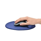 DAC MP-127 “Mini Round” Super-Gel Mouse Pad / Wrist Rest - 9" x 7-3/4" x 1" - Blue-Helps keep your wrists ergonomically positioned