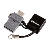 Verbatim Store 'n' Go 32 GB Dual USB Flash Drive for OTG Devices-Easily transfer or offload files from your USB On-The-Go compatible smartphone or tablet to the Dual USB Flash drive