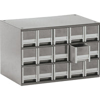 Modular Parts Cabinets, Cabinet, Drawer Dimension W" X D" X H", 3 3/16 X 10 9/16 X 3 1/16-No. of Drawers - 15