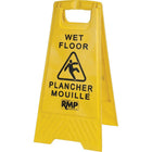 RMP Bilingual Safety Floor Sign, 12 Pack-Dimensions - 12" W X 24" H
