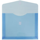 JAM Paper Plastic Envelopes with VELCRO Brand Closure, 2 Expansion, Letter Booklet, 9.75 x 13, Blue Poly, 12 Pack (218V2bu)-Size: 9-3/4" x 13"